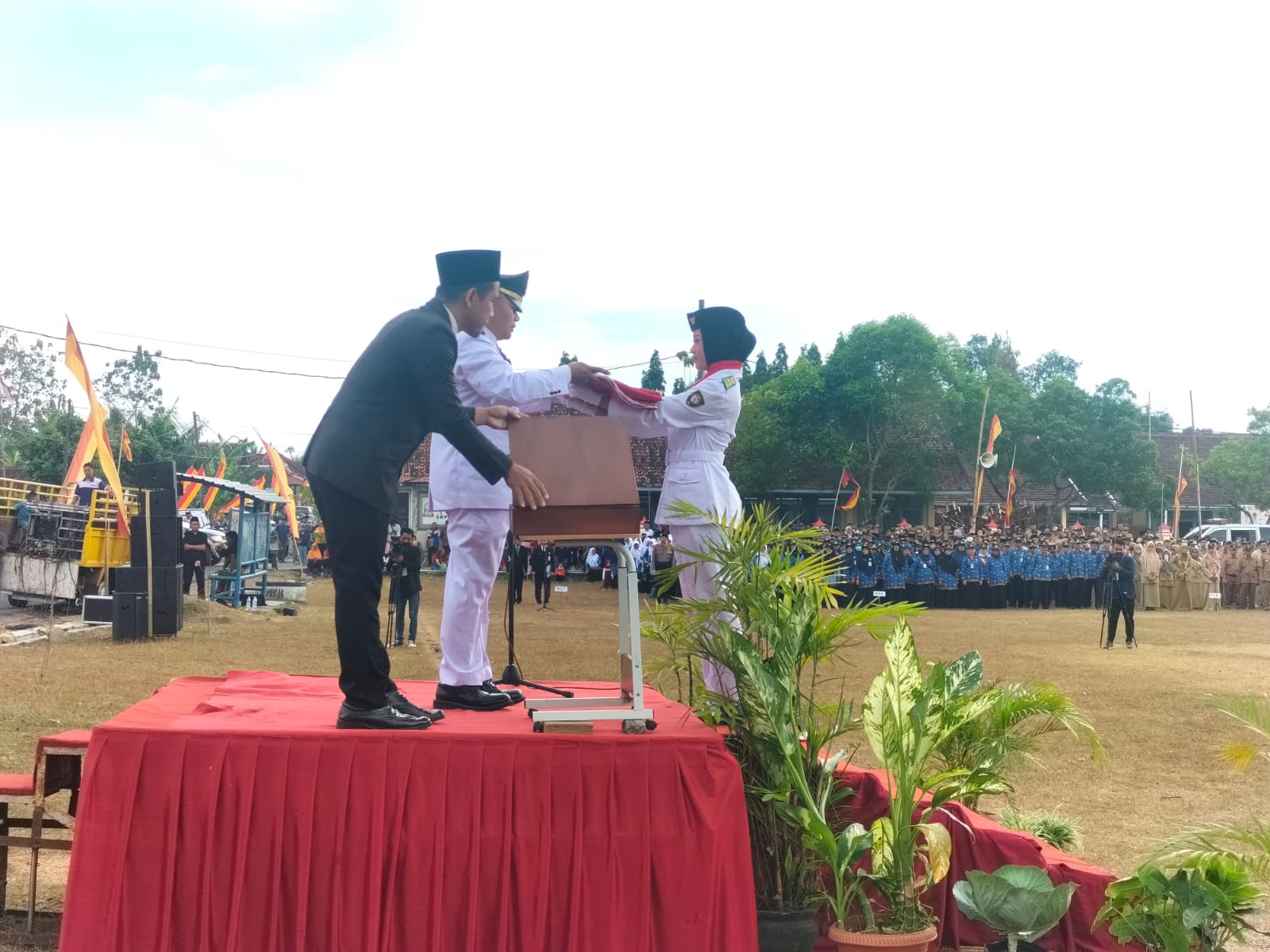 Masyarakat Semin Antusias Ikuti Upacara Kemerdekaan RI ke 78