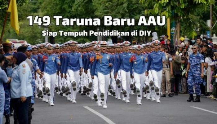 Passing In Parade di Gelar Sambut 149 Taruna AAU Baru