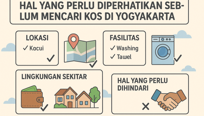 Panduan Mencari Kos dan Kebutuhan Kos di Yogyakarta