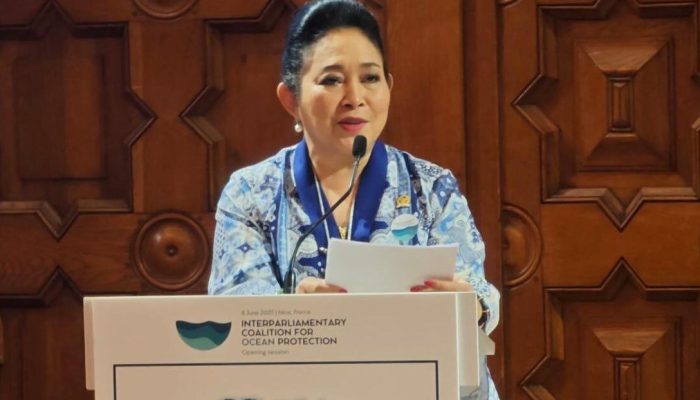 Titiek Soeharto di Panggung PBB UNOC: menyelamatkan laut kini butuh aksi nyata, bukan sekadar janji.