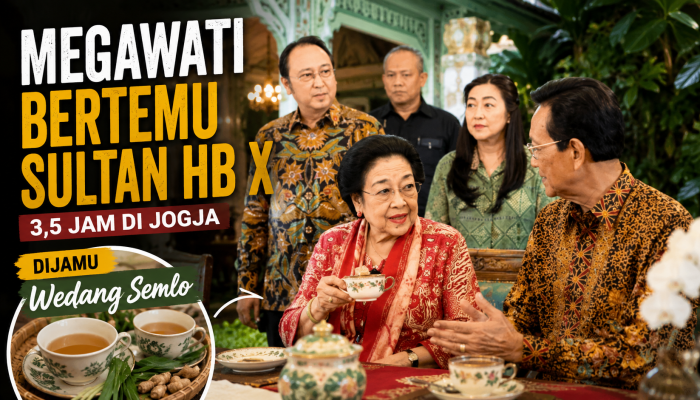 Megawati Sambangi Kraton Jogja, Sultan HB X Jamu dengan Wedang Semlo Favorit Keraton